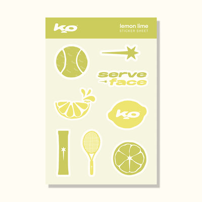 Serve Face Sticker Sheet
