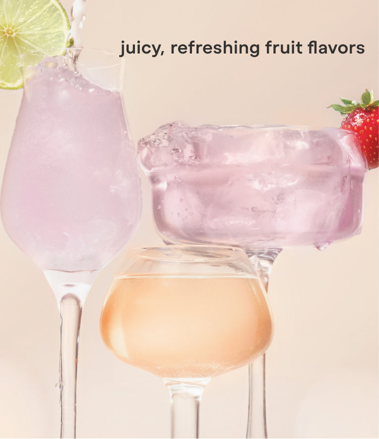 juicy, refreshing fruit flavors